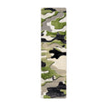 Load image into Gallery viewer, Ambush Zone in Green camo runner rug with distressed green and tan pattern—perfect for hallways, dorm setups, or under-desk coverage