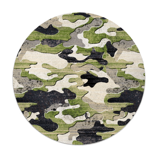 The Ambush Zone Rug in Green