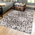 Load image into Gallery viewer, Fantasy animal hide rug styled under a bed in a warm-toned room—adds primal texture to game rooms, reading nooks or adventurer-inspired spaces.