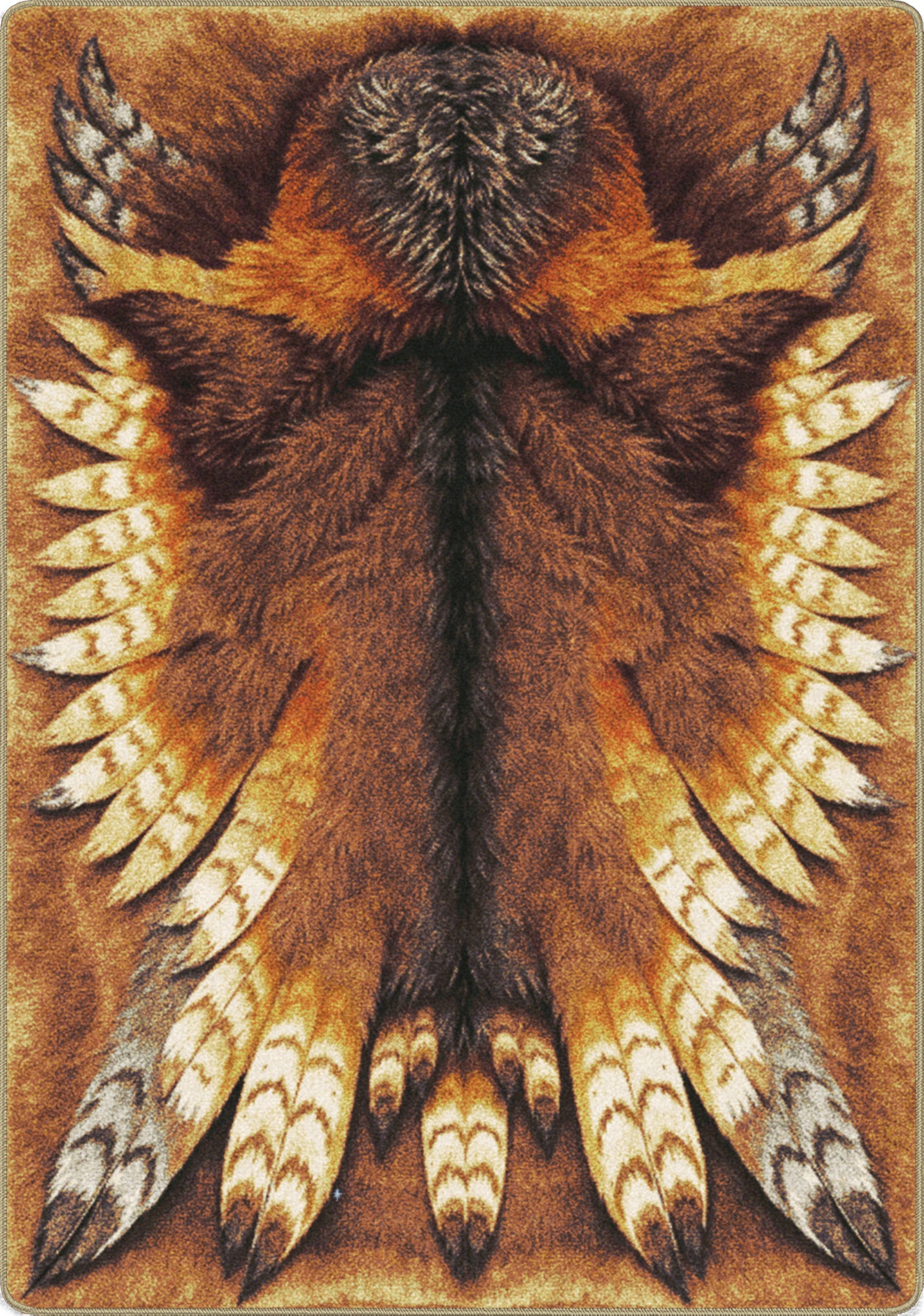 owlbear hide rug for game rooms and ttrpg spaces reading nooks booktok fantasy campaigns heroic rug for gamers