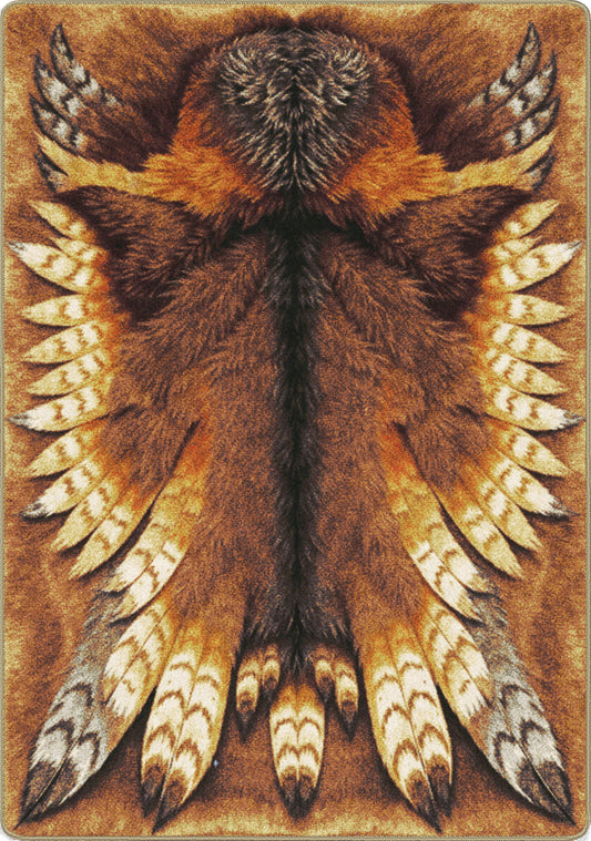 owlbear hide rug for game rooms and ttrpg spaces reading nooks booktok fantasy campaigns heroic rug for gamers
