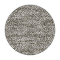Load image into Gallery viewer, Round Ghost Lynx Hide Rug with snow-leopard-inspired spots, perfect for fantasy-themed game rooms
