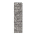 Load image into Gallery viewer, Long runner Ghost Lynx Hide Rug styled for hallway or game room setups with icy feline pattern
