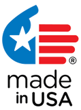 Made in USA logo symbolizing American-made quality for durable, high-performance game room rugs.