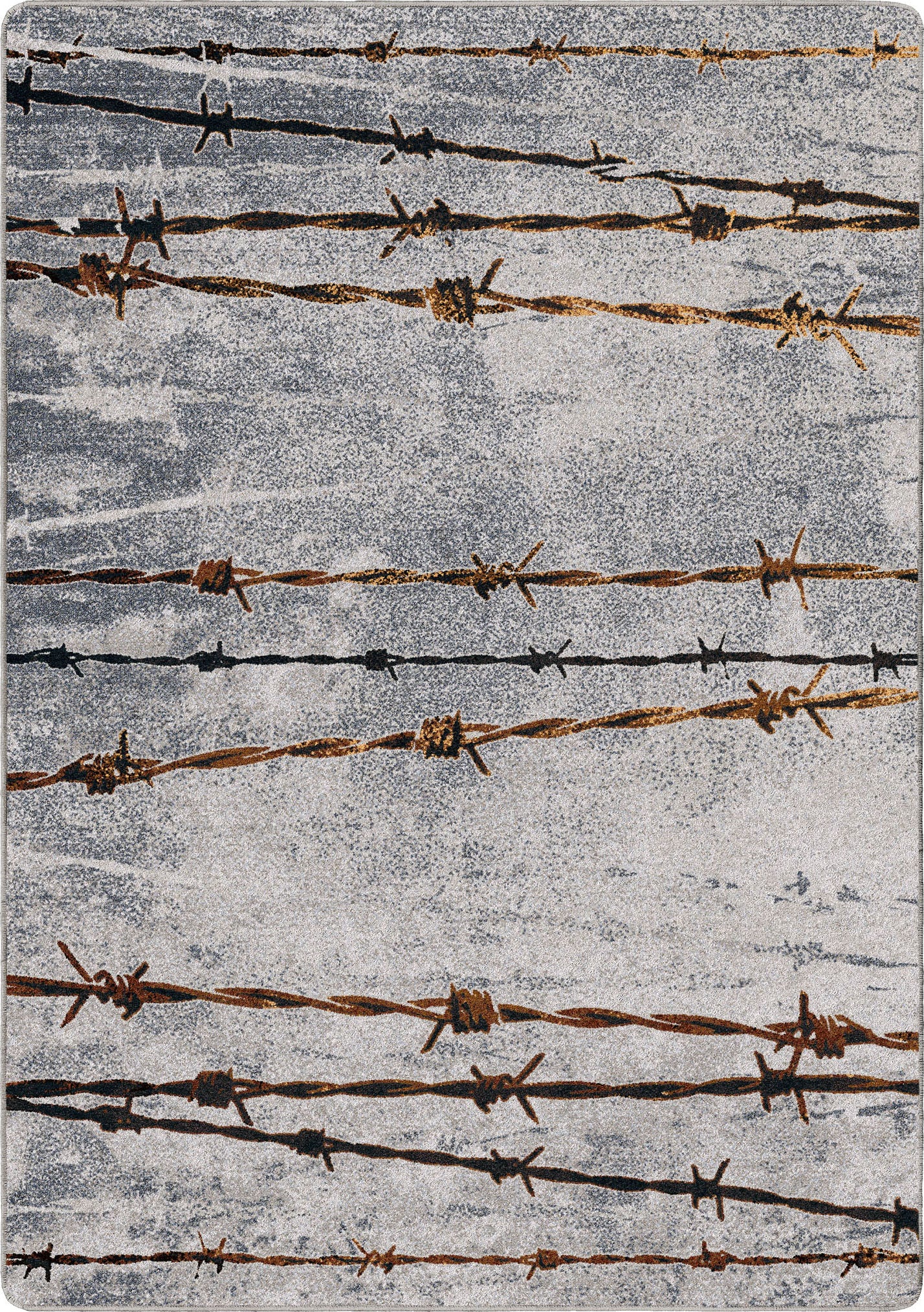 Barbed wire pattern on a textured surface