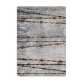 Load image into Gallery viewer, Rectangular game room rug with barbed wire design and weathered gray texture—perfect for post-apocalyptic, outlaw, or industrial-themed TTRPG setups.