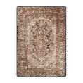 Load image into Gallery viewer, The Ravencourt Rug in its 5x8 size, showcasing a richly layered design of crimson, ash, and parchment with vintage gothic floral details.
