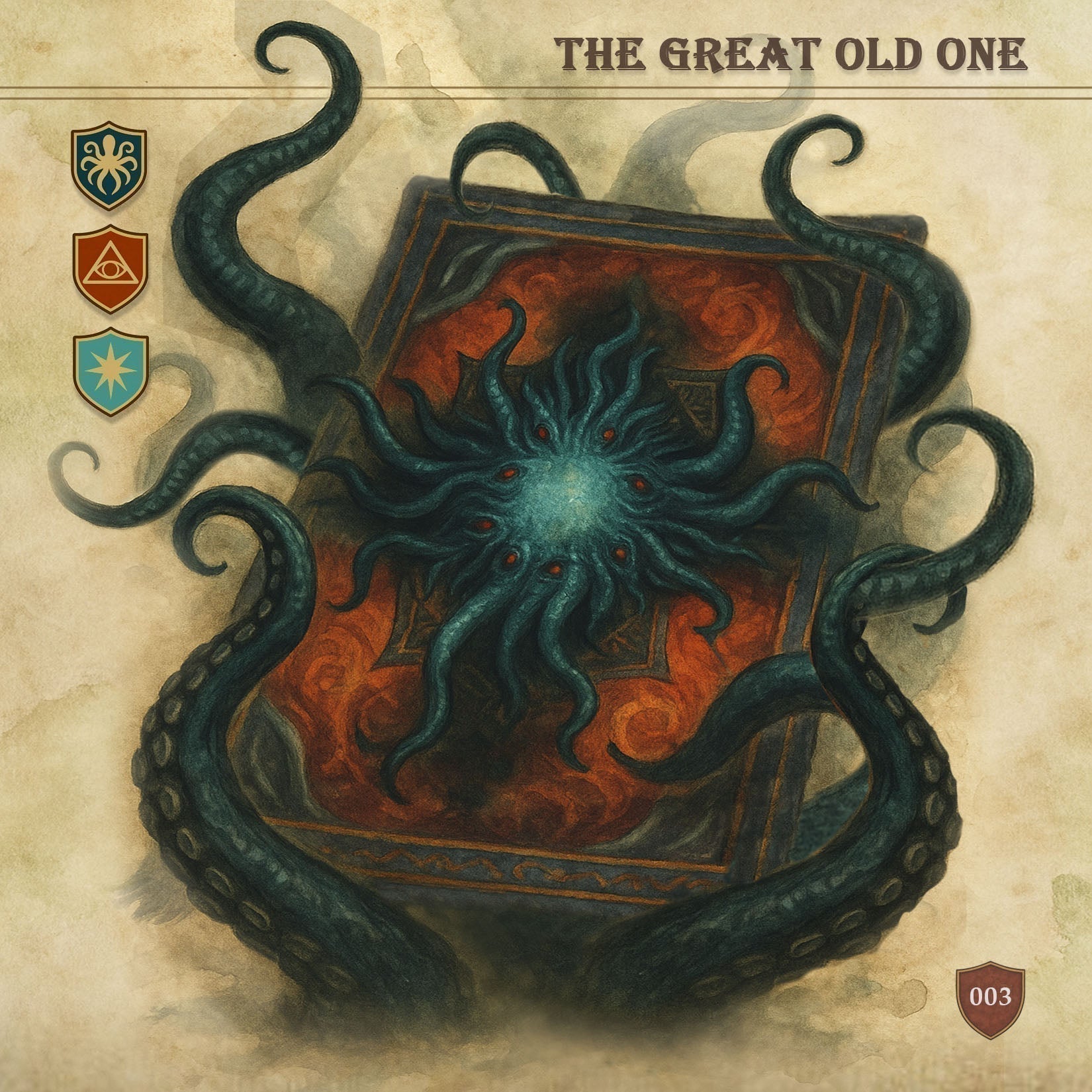 Archive Entry #003: The Great Old One Monster Rug – Creature Stat Card