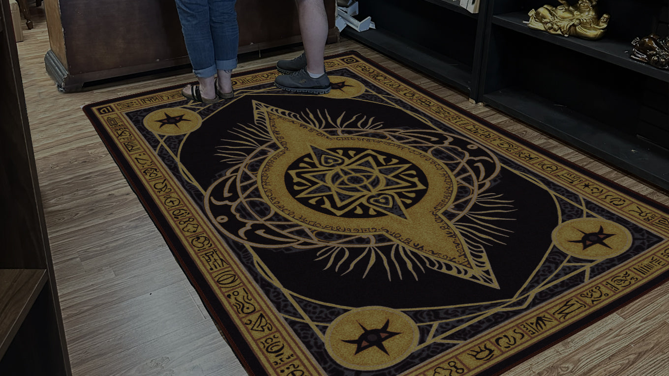 area of effect rugs in crimson curiosities store 