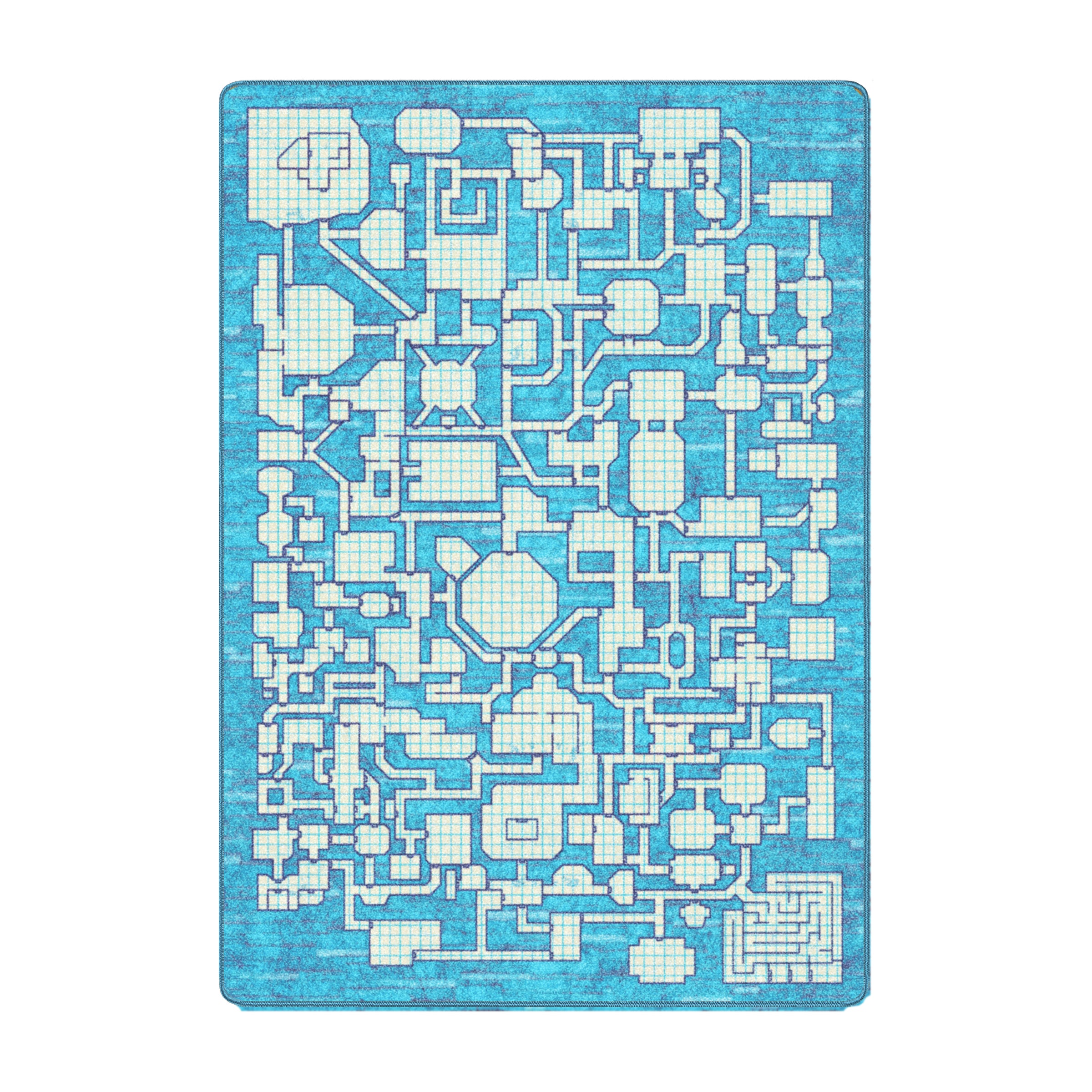The Dungeon Master Rug – DND Grid Map Rug for Game Rooms & TTRPG – Area ...