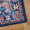 Load image into Gallery viewer, Corner of The Alchemist Rug showing ornate borderwork and arcane symmetry
