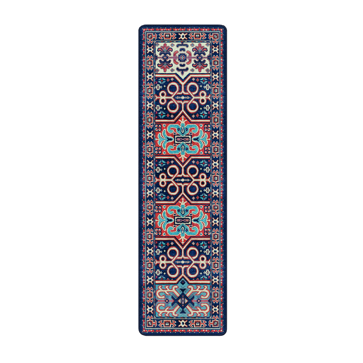 The Alchemist Rug as a 2x8 runner, perfect for narrow spaces needing a bold, magical statement