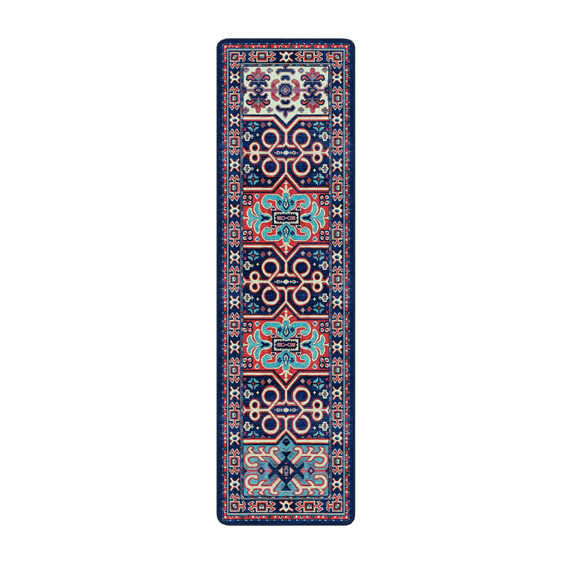 The Alchemist Rug as a 2x8 runner, perfect for narrow spaces needing a bold, magical statement