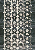 Load image into Gallery viewer, Rug with geometric pattern on a textured surface like a rangers arrow tip tirbal and primal and neutral and perfect for any space

