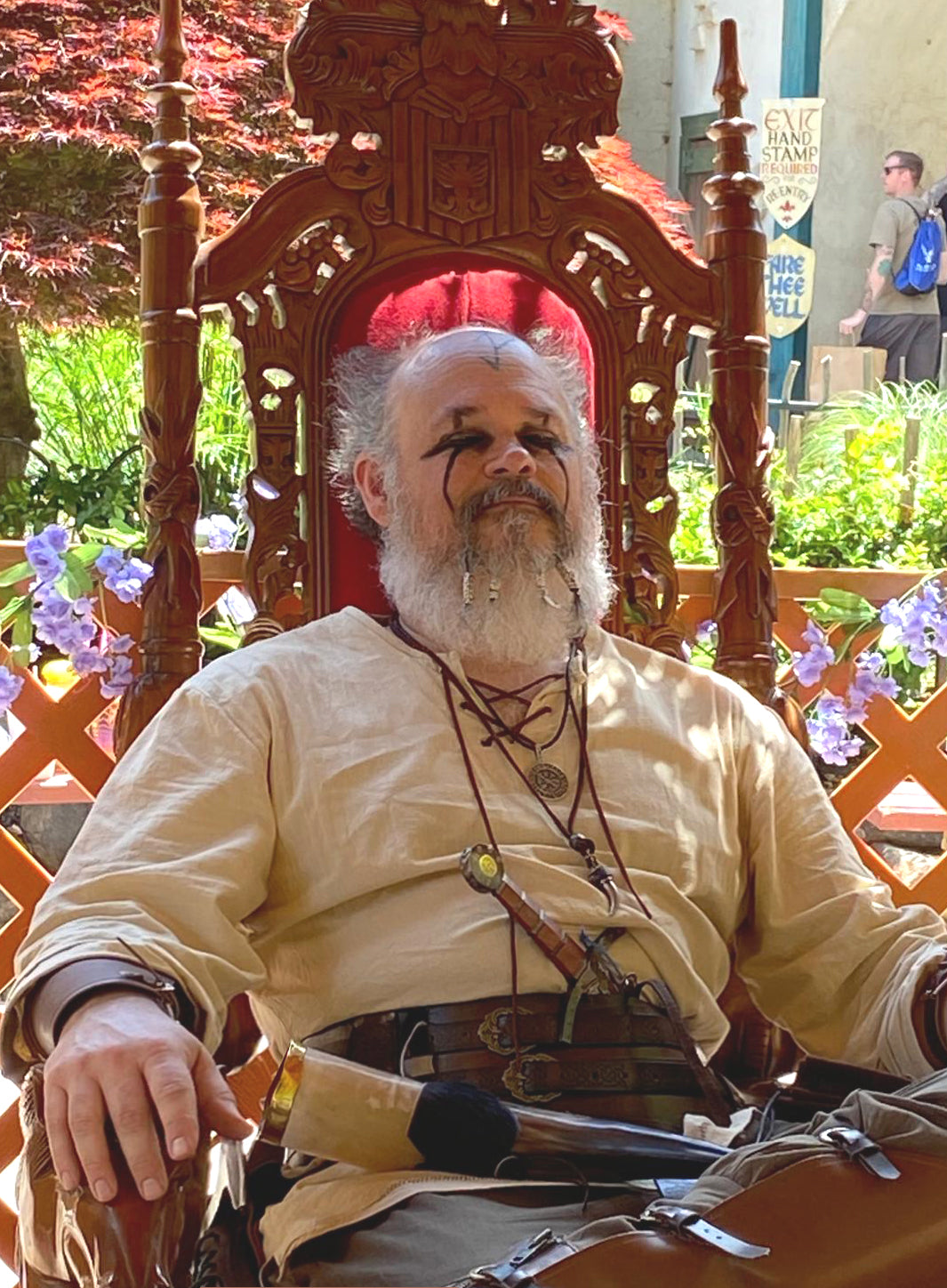 King Coley at Ren Fest cosplay as Floki
