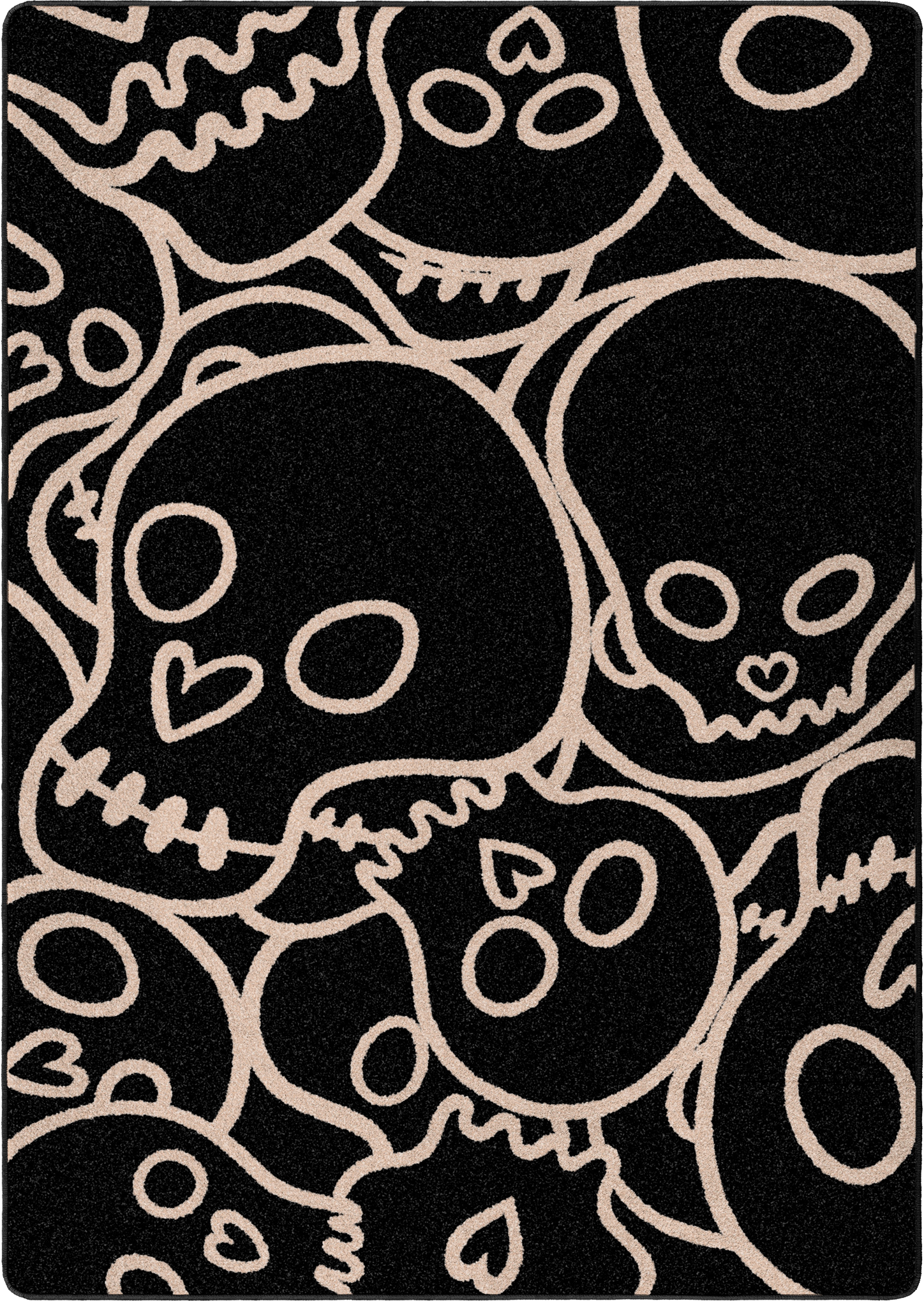 The Dead Cute Rug in Black