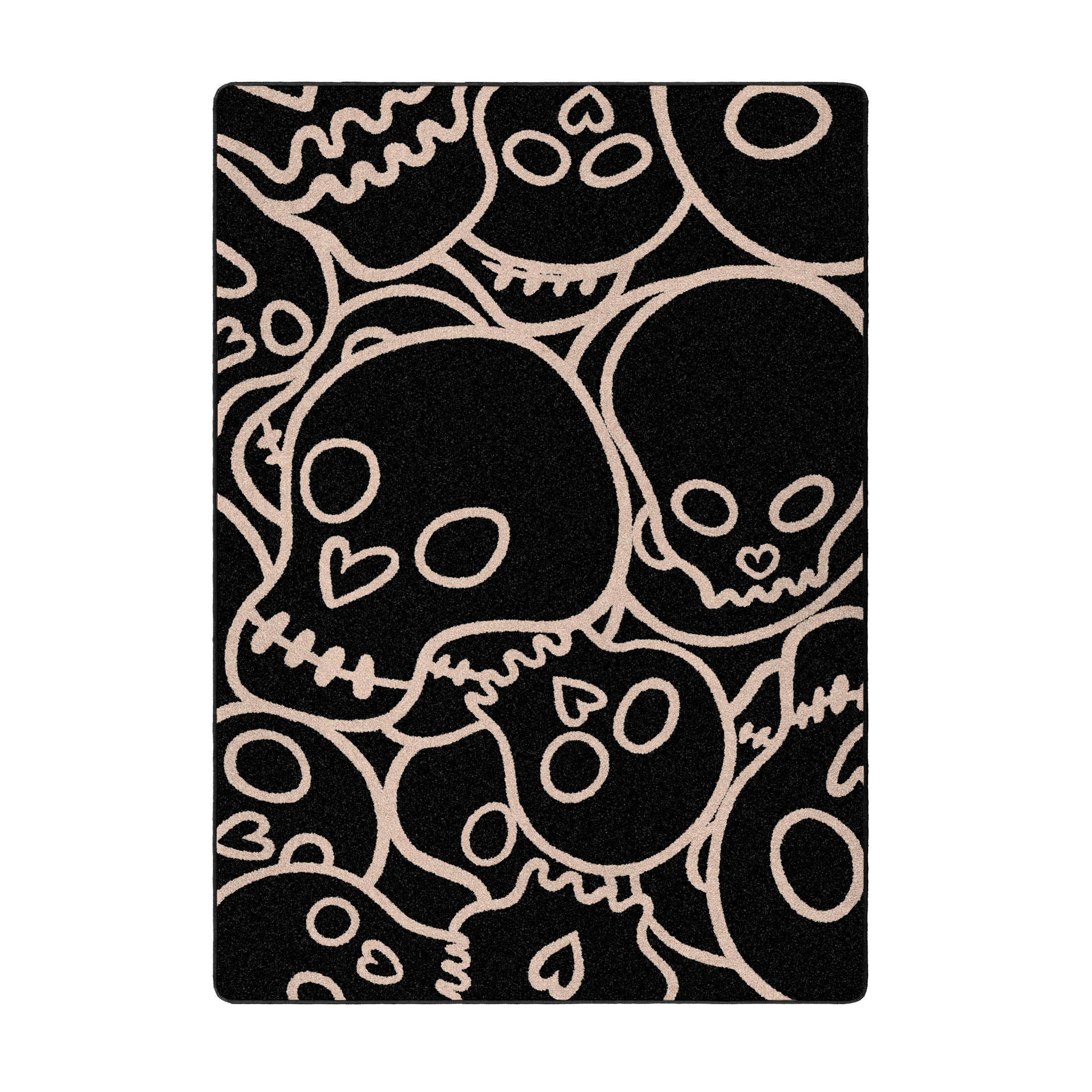 The Dead Cute Rug in Black