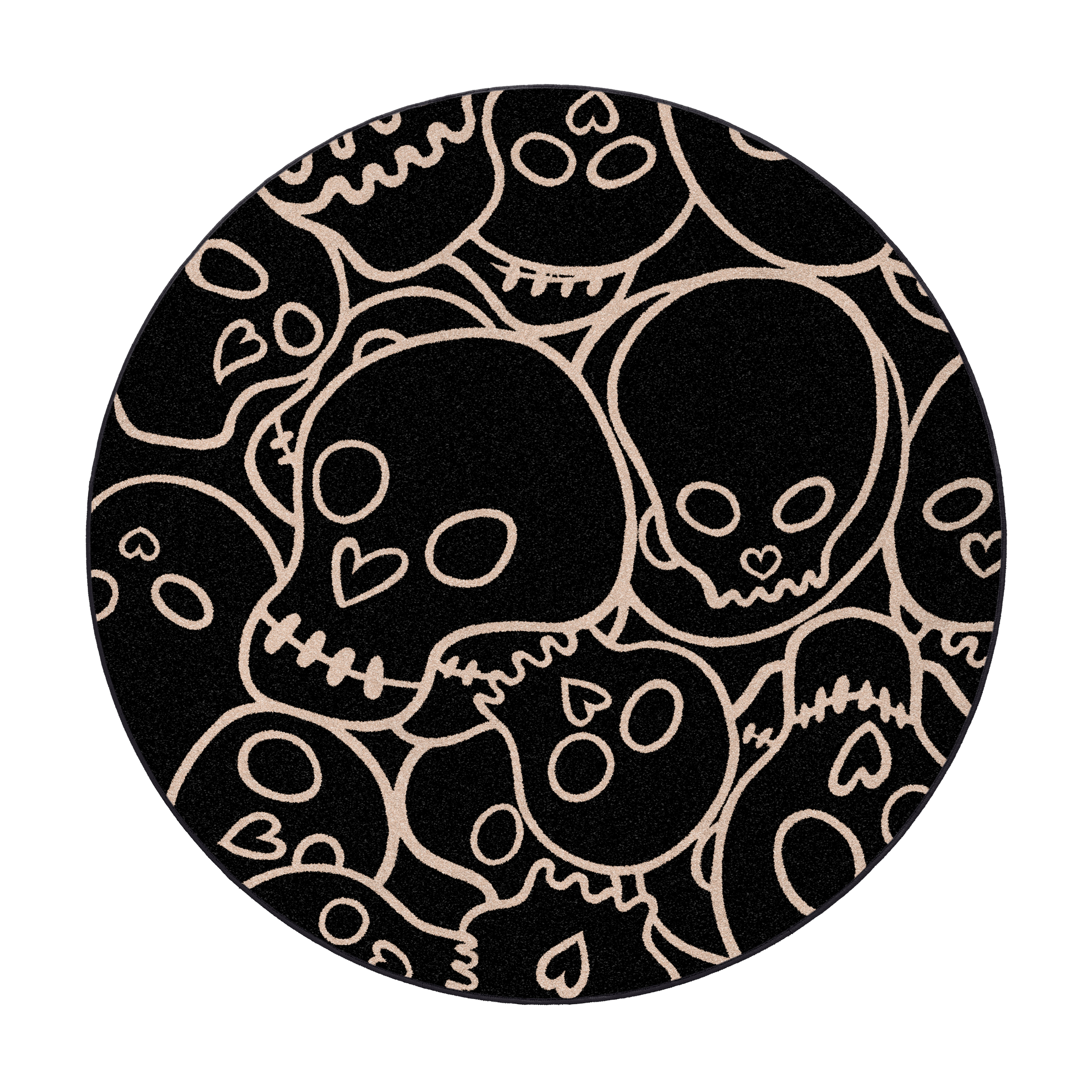 The Dead Cute Rug in Black