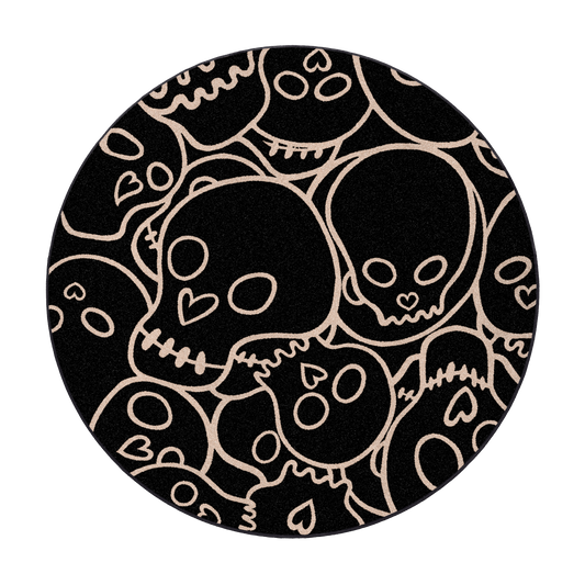 The Dead Cute Rug in Black