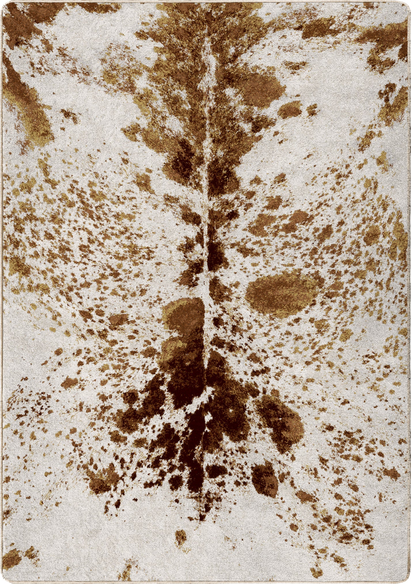 cowhide skin rug for game rooms and busy homes stands up to wear and tears and stains