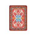 Load image into Gallery viewer, 3x4 compact version of the Glass Elk rug with iconic mirrored antlers and wyvern border, perfect for small magical spaces or accent areas


