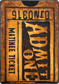 Load image into Gallery viewer, Vintage-style matinee ticket design with 'G Leonco' branding on a textured background.

