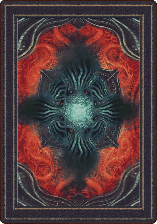 call of cthulu inspired lovecraft rug for game rooms and nerdy spaces