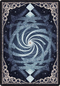 Load image into Gallery viewer, Decorative card with a central spiral design and intricate border on a dark background
