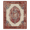 Load image into Gallery viewer, 11x13 version of The Oathforged Rug with an expansive medallion layout, ideal for grand living rooms and ceremonial spaces
