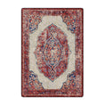 Load image into Gallery viewer, 5x8 Oathforged Rug featuring a bold central medallion in crimson, navy, parchment, and gold—perfect for anchoring fantasy-inspired rooms


