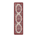 Load image into Gallery viewer, 2x8 runner format of The Oathforged Rug with vertical symmetry, shield medallions, and detailed side borders
