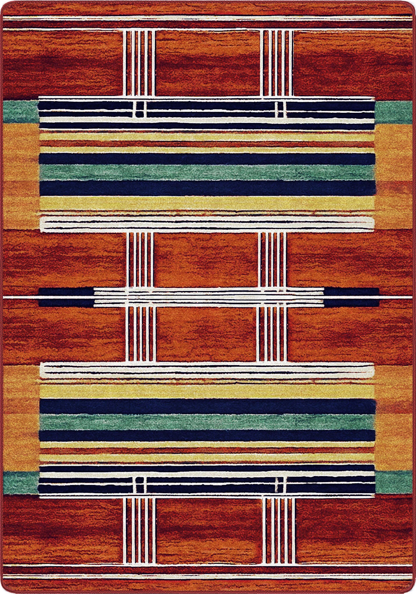 The Red Stag Rug – Bourbon Area Rug for Game Rooms & Billiards Spaces ...
