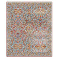 Load image into Gallery viewer, Oversized 11x13 Redreach Rug with a sweeping medallion layout and bold crimson and parchment tones
