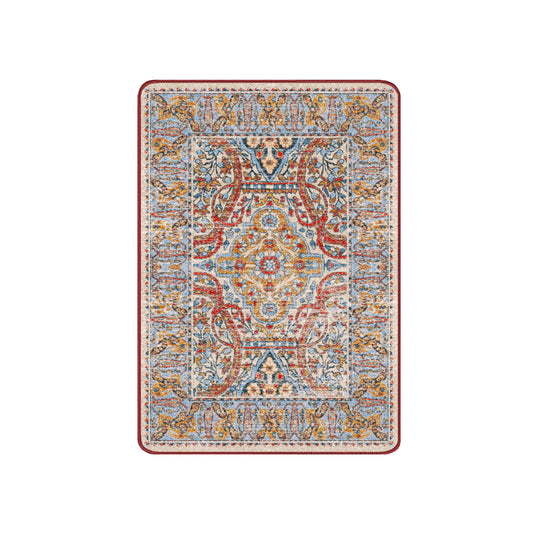 3x4 Redreach Rug with bold red patterning and warm accents, perfect for smaller heroic spaces

