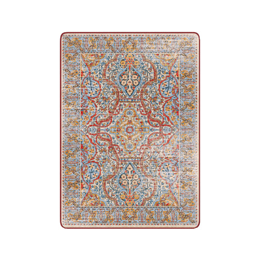 4x5 Redreach Rug in a compact format with vibrant red and golden detailing