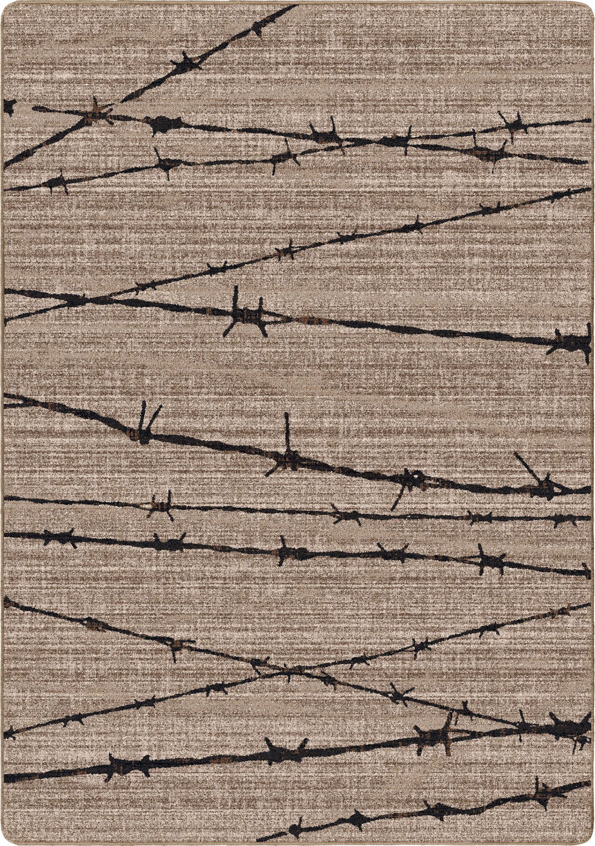 Barbed wire pattern on a textured surface