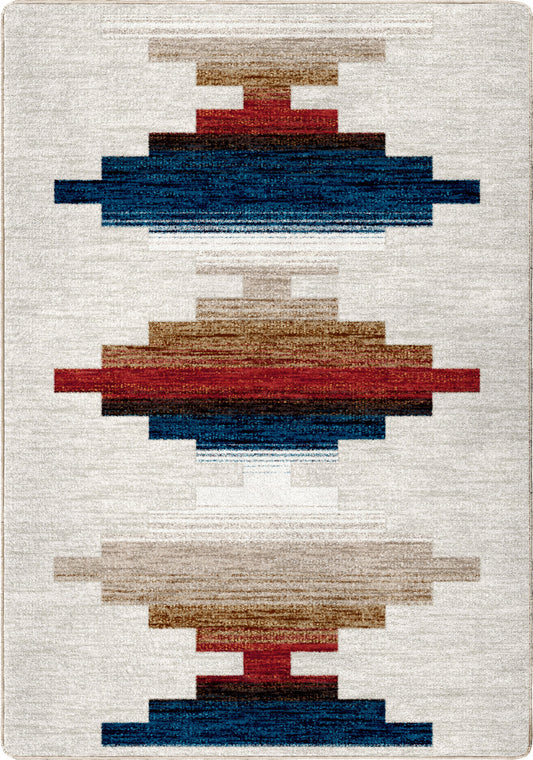 geometric rug for gmae rooms and ttrpgs fantasy spaces the gunsligher rug with tower motifs