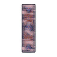 Load image into Gallery viewer, 2x8 runner size of the Twilight Caravan rug featuring a repeating geometric medallion pattern in rich twilight tones, ideal for narrow spaces
