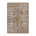 Load image into Gallery viewer, The Wildroot Rug in 5x8 size featuring intricate root-like patterning in earthy browns, greens, and antique ivory
