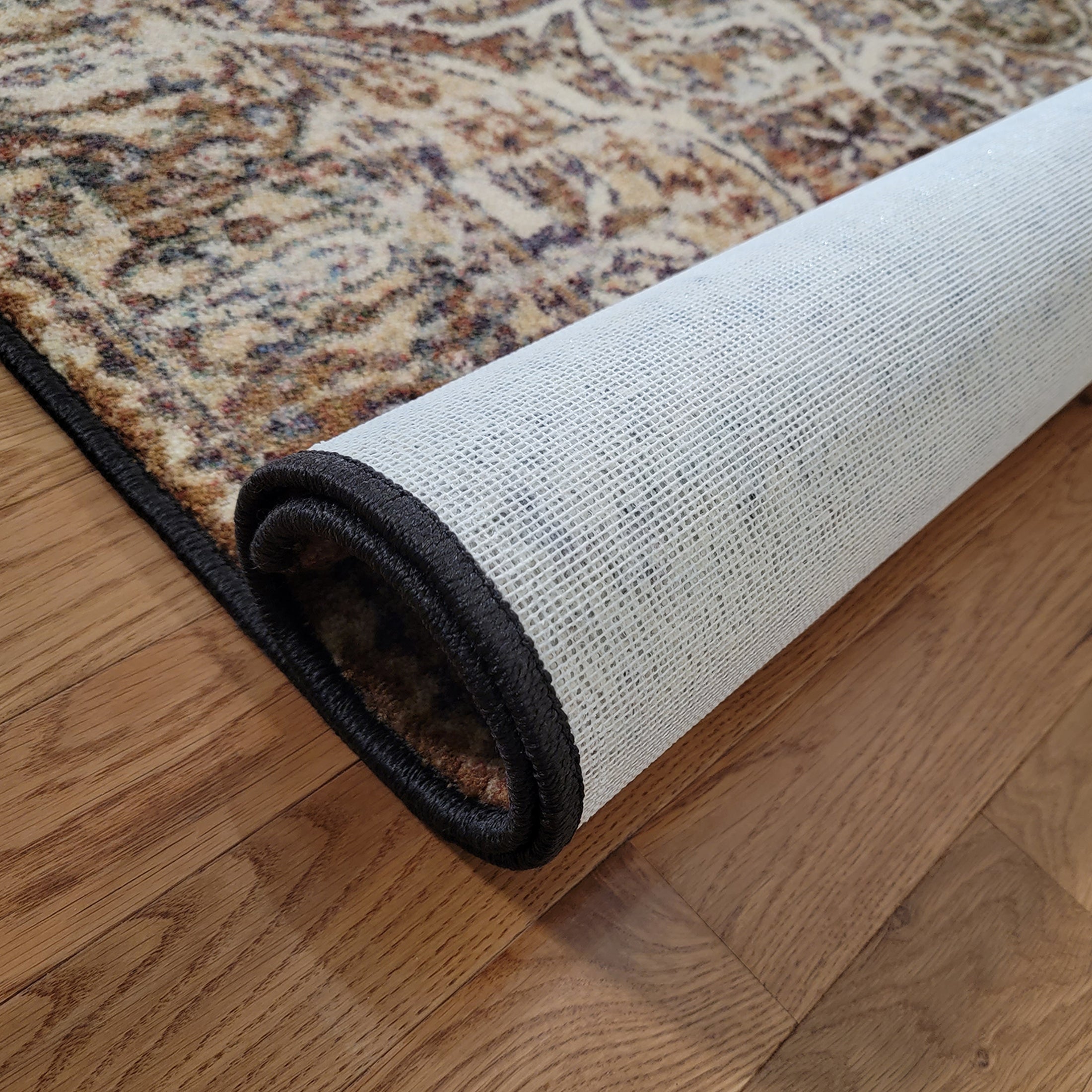 Backside of The Wildroot Rug showcasing sturdy construction and non-slip surface